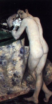 猫と少年 ピエール・オーギュスト・ルノワール Oil Paintings